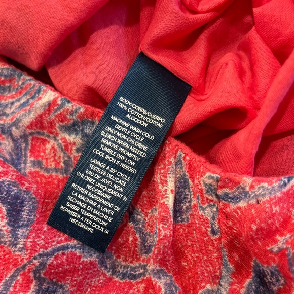 Chaps Denim Brand Floral Skirt, Medium - Picture 3 of 8